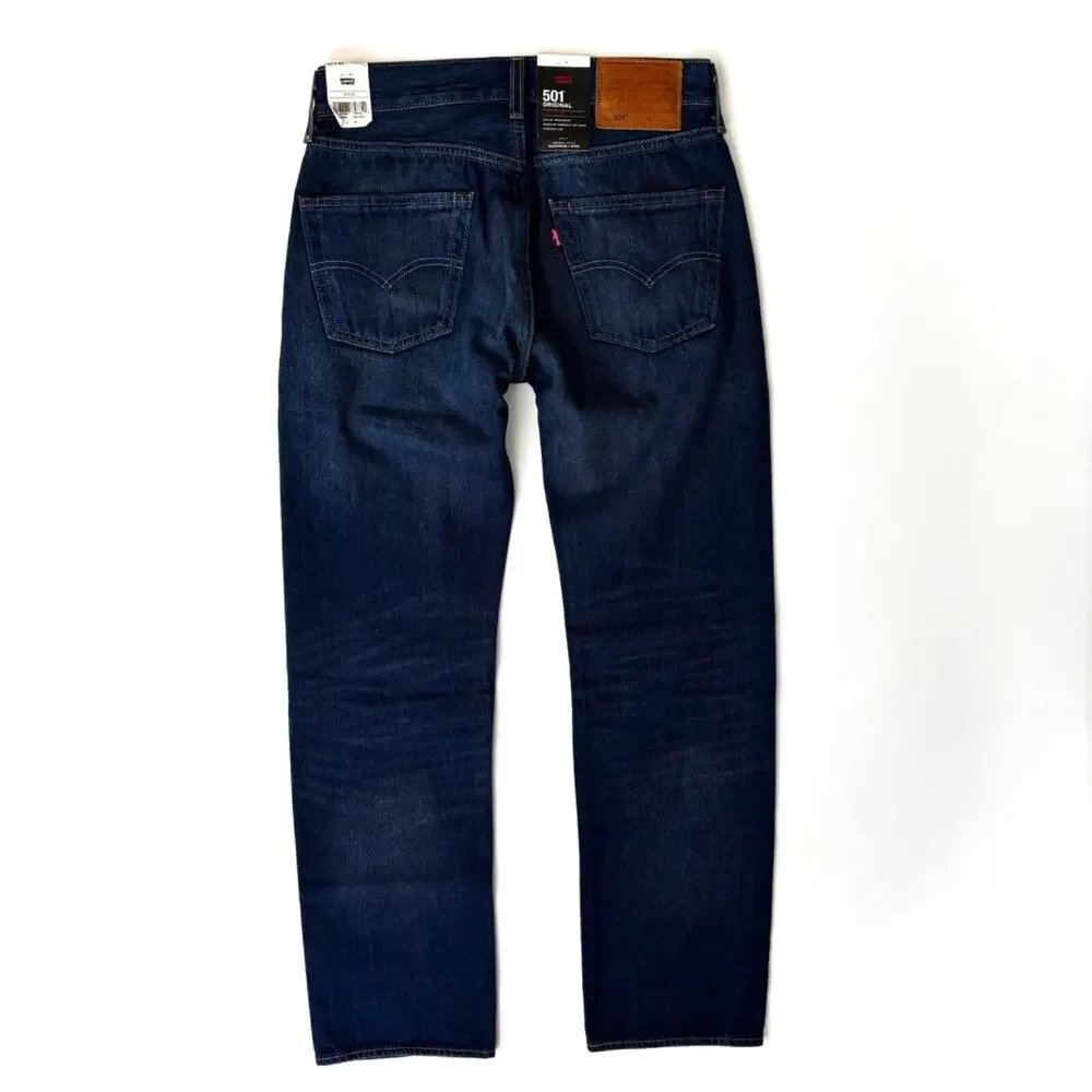 Levi's Premium Denim On The Borderline 005013592 501 Straight Leg Jeans 42 x 30